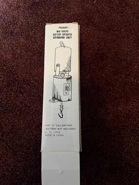 WS-10015 Battery Operated Spinning Unit - White